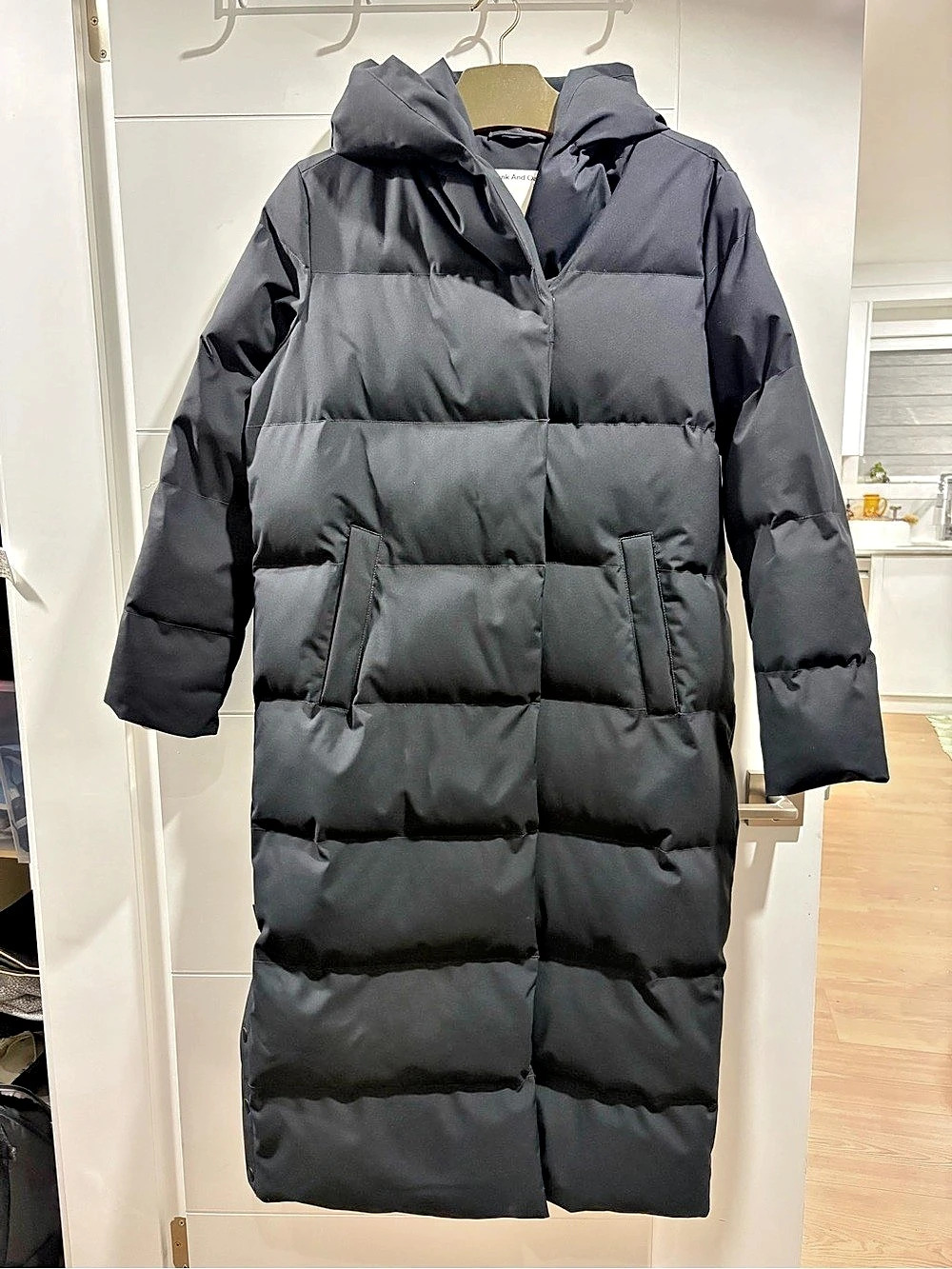 Frank And Oak Highland Long Puffer Coat - Women's Black Small